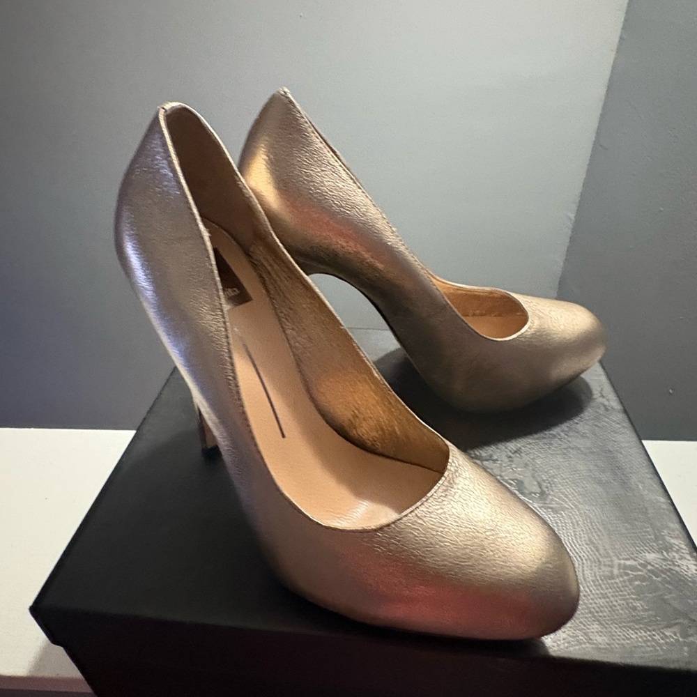 Dolce Vita Metallic Gold Heels